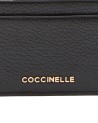  Coccinelle - Porta carte di credito in pelle Metallic Soft