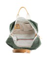 Manikomio Design - Borsa a mano grande in cotone Aviator's Kit Bag con tracolla