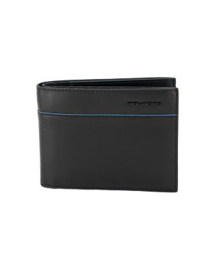 Piquadro - Portafoglio da uomo con quattro tasche laterali Blue Square Revamp