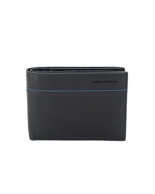 Piquadro - Portafoglio da uomo con quattro tasche laterali Blue Square Revamp 2