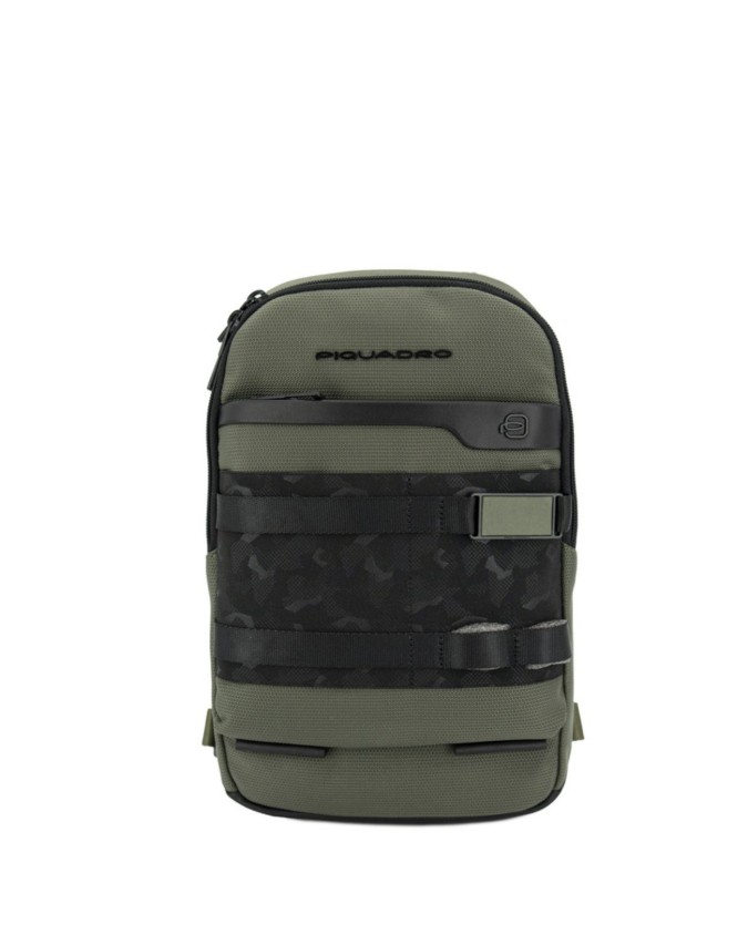 Piquadro - Monospalla in pelle per ipad® portabile a zaino