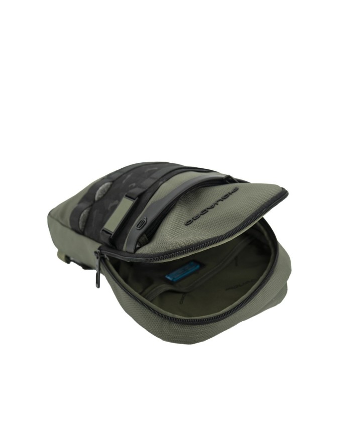  Piquadro - Monospalla in pelle per ipad® portabile a zaino
