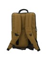 Piquadro - Fast-check leather and fabric backpack with a 15.6" laptop compartment