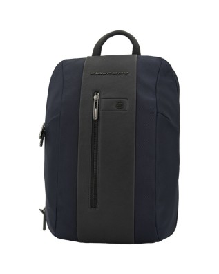 Piquadro - Zaino slim in tessuto e pelle espandibile porta pc 15'' 2