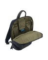 Piquadro - Zaino slim in tessuto e pelle espandibile porta pc 15''