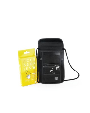 Roncato - Portadocumenti da viaggio a tracolla in nylon con protezione RFID